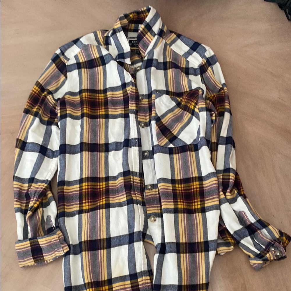 Women’s Plaid Flannel Shirt - Multicolor